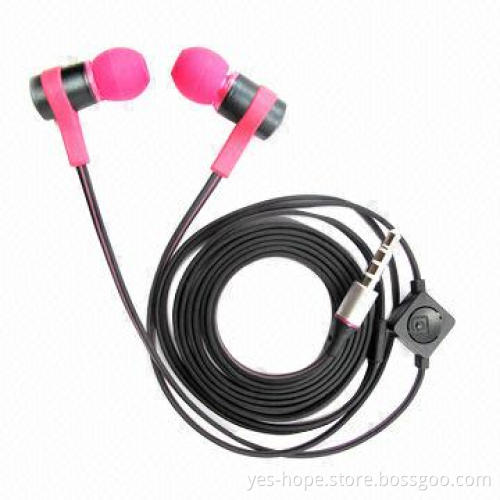 Color stereo metal headset, 3.5mm plug